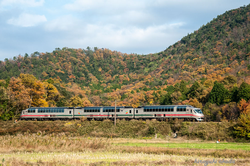 秋の京都丹後鉄道　かぶとやま-小天橋