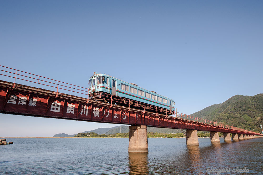 丹後鉄道の由良川鉄橋